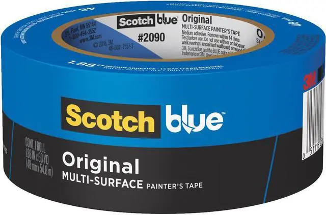 Alt view image 3 of 5 - 3M 2090 ScotchBlue Original Painter's Tape: 2 in x 60 yds. (Blue)