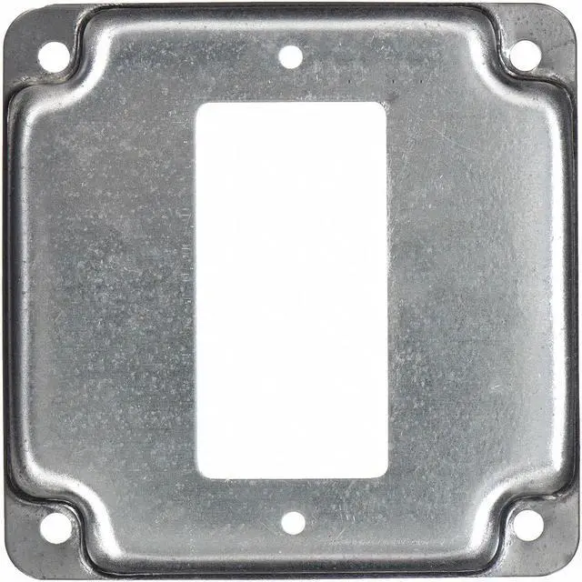 Alt view image 5 of 10 - Raco Electrical Box Cover,Square,GFCI,1Gang  808C