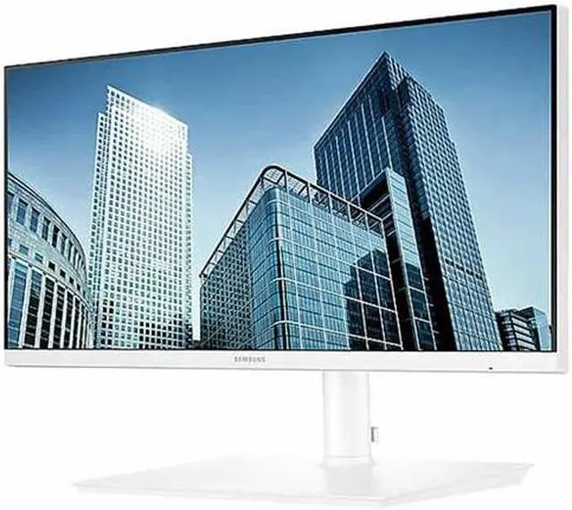 Alt view image 6 of 8 - Samsung S24H851QFN 24" (23.8" viewable) 2560 x 1440 60 Hz WQHD 16:9 5 ms PLS Monitor - White, with USB-C, HDMI, DisplayPort