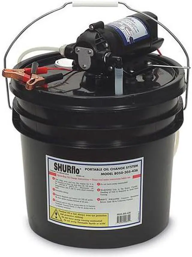 Alt view image 3 of 7 - SHURFLO OIL CHANGE PUMP WITH 3 GALLON BUCKET 8050-305-426