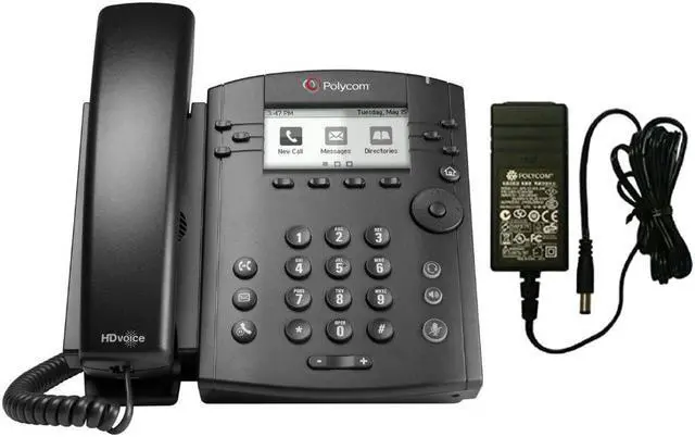 Alt view image 3 of 4 - Polycom 2200-46161-025-R with Power Adapter 6-line Entry-Level Business Media Phone with Gigabit Ethernet