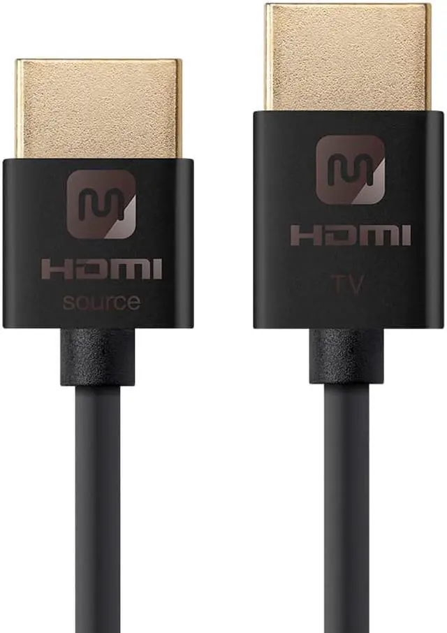 Alt view image 16 of 20 - Monoprice HDMI Cable - 15 Feet - Black | High Speed, Active Chipset, 4K@60Hz, 18Gbps, HDR, 36AWG, YUV 4:4:4, Compatible with UHD TV and More - Ultra Slim Series