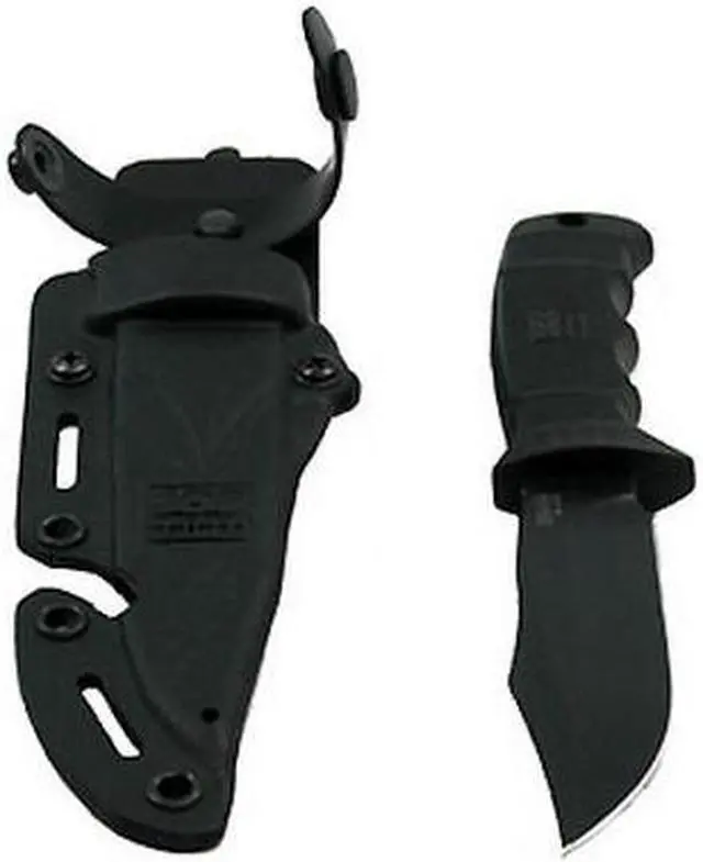 Alt view image 8 of 13 - SOG Seal Pup Elite Black Tini Straight Knife E37S-K