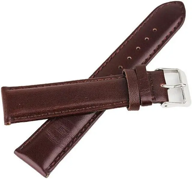 Alt view image 5 of 5 - Apple Watch Strap,  iWatch Genuine Leather Replacement Watch Band Buckle Watch Strap Regular-length Design for Apple Watch