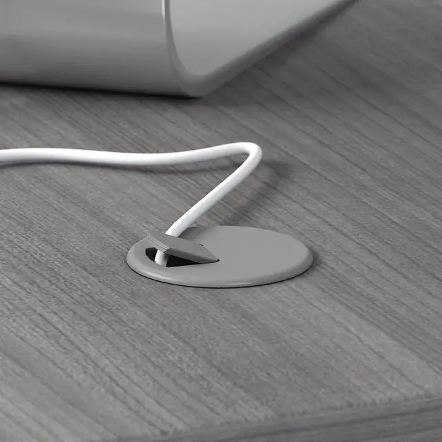 Alt view image 3 of 5 - Bush Business Furniture Studio C 72W x 30D Office Desk, Platinum Gray