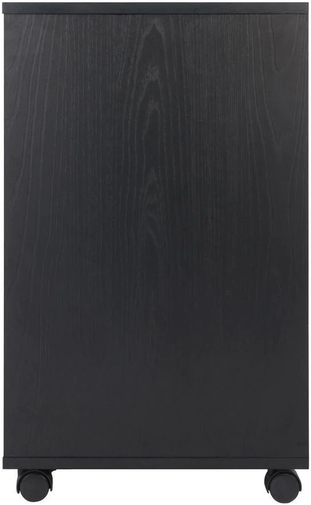 Alt view image 10 of 13 - Halifax Wide Storage Cabinet, 3-Small & 2-Wide Drawers, Black