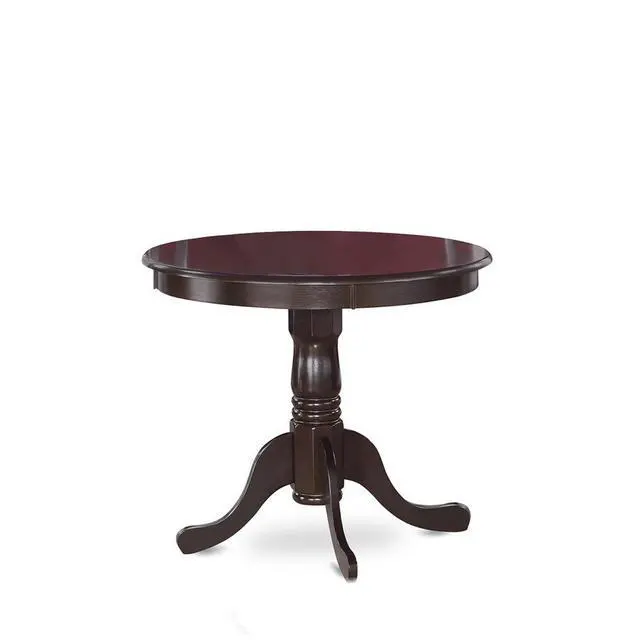 Alt view image 4 of 6 - ANT-CAP-TP Antique Table 36" Round with Cappuccino Finish