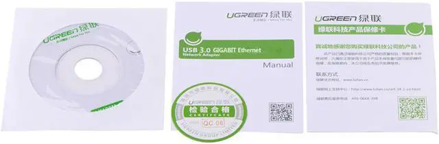 Alt view image 5 of 6 - UGREEN 20256 USB 3.0 to 10/100/1000Mbps Gigabit Ethernet Network Adapter Compatible for  PC or Laptop, Windows Surface Pro,IdeaPaD, MacBook Air, MacBook Retina and More - Black