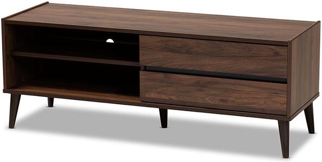 Baxton Studio Suli Mid Century Modern Walnut Brown Finished Wood