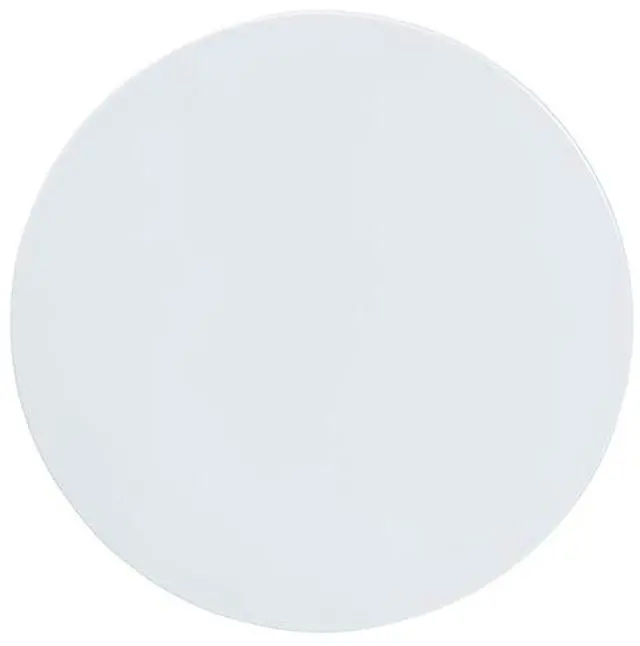 Alt view image 4 of 6 - Baxton Studio Ulmer Metal Scalloped Side Table  Modern Round Accent Table for Indoor or Semi-Outdoor Use, White