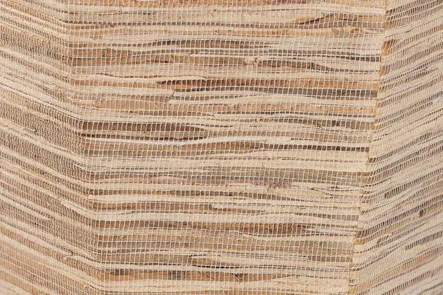 Alt view image 4 of 6 - bali & pari Idana Bohemian Woven Grasscloth Hourglass End Table