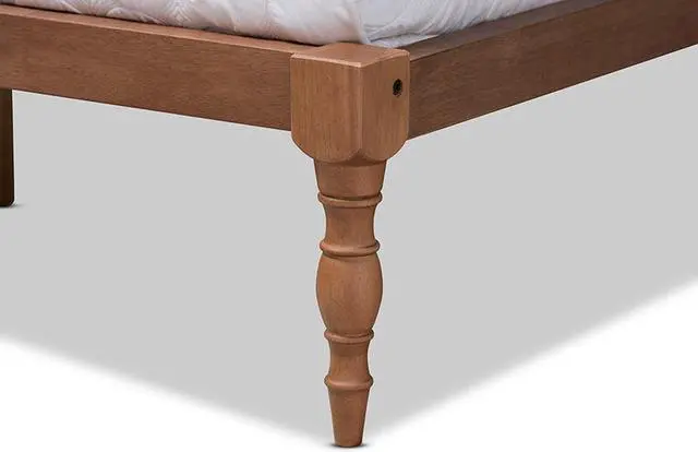 Alt view image 8 of 10 - BAXTON STUDIO 156-9472 Iseline Walnut Brown Finished Wood Queen Size Platform