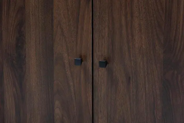 Alt view image 10 of 19 - Baxton Studio Rossin Modern and Contemporary Walnut Brown Finished 2-Door Wood Entryway Shoe Storage Cabinet with Open Shelf