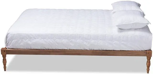 Alt view image 6 of 10 - BAXTON STUDIO 156-9472 Iseline Walnut Brown Finished Wood Queen Size Platform