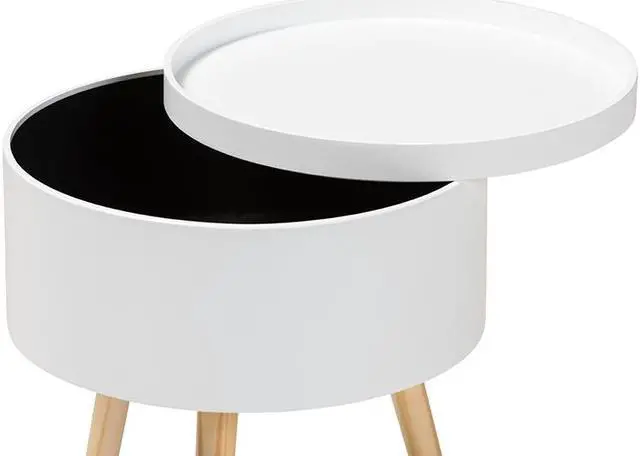 Alt view image 9 of 20 - Baxton Studio Shadell Modern Transitional Two-Tone Dark Grey and White Finished Wood 1-Drawer Storage Unit with Basket