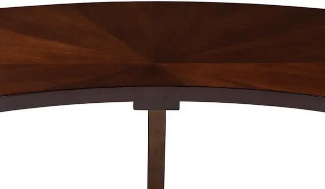 Alt view image 4 of 16 - Baxton Studio Berlin Mid-Century Modern Walnut Finished Wood Curved Dining Bench