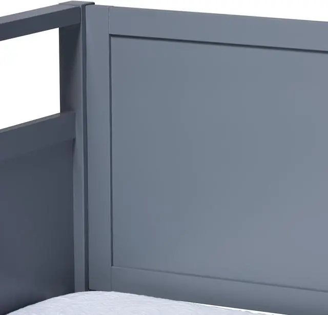Alt view image 5 of 20 - Baxton Studio Cintia Cottage Farmhouse Grey Finished Wood Twin Size Daybed