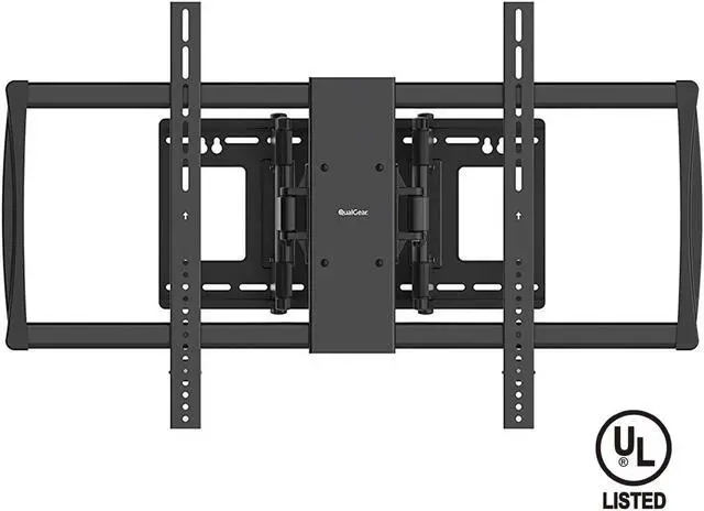 Alt view image 6 of 6 - QualGear® Heavy Duty Full Motion TV Wall Mount for 60-100 Inch Flat Panel and Curved TVs, Black (QG-TM-092-BLK) [UL Listed]