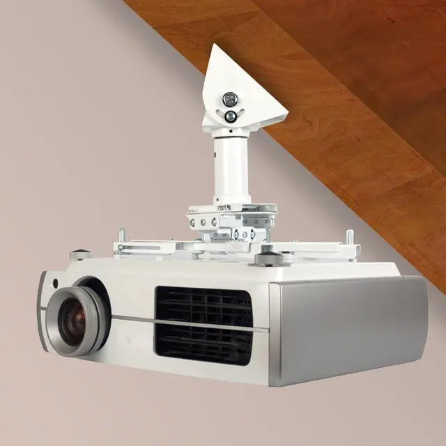 Alt view image 12 of 17 - QualGear® Pro-AV QG-KIT-VA-3IN-B Projector Mounting Kit - Projector Mount, Vaulted Ceiling Adapter, and a 3 inch 1.5-Inch NPT Threaded Pipe in Black