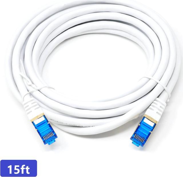 Network-cables-QualGear RJ45 Cat 7 Ethernet Patch Cable, 10Gpbs High-Speed