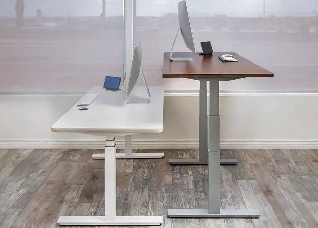 Alt view image 6 of 7 - QualGear Smart Standing Desk - Mobile App Control, Black