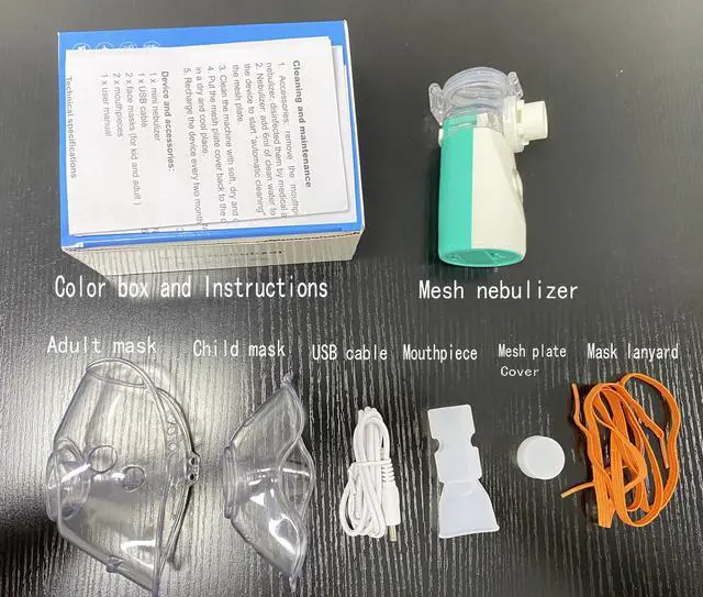 Alt view image 4 of 9 - Mesh Atomizer Inalador Nebulizador Health Care Mini Handheld Inhale Portable Nebulizer For Baby Adult Rechargeable UN207