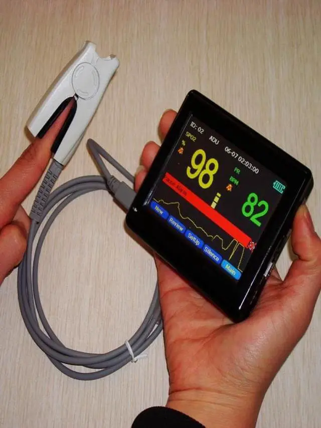 Alt view image 3 of 5 - PM60A Color TFT Display Portable Handheld Pulse Rate SPO2 Oximeter Monitor + Software