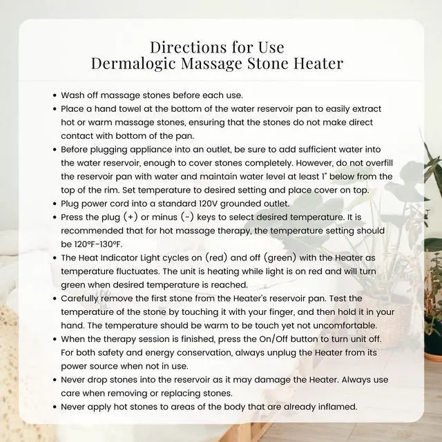 Alt view image 5 of 7 - Dermalogic Massage Stone Heater Professional Spa Salon Stone Warmer Adjustable Temperature Large Capacity 8 Quart, White