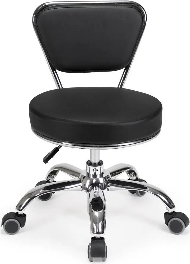 Main image of Dayton Pedicure Stool (Black) Pneumatic, Adjustable Height, Perfect for Nail Salon, Pedicure spa