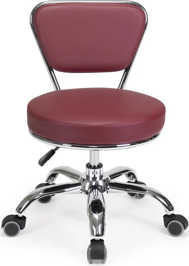 Main image of Dayton Pedicure Stool (Red) Pneumatic, Adjustable Height, Perfect for Nail Salon, Pedicure spa