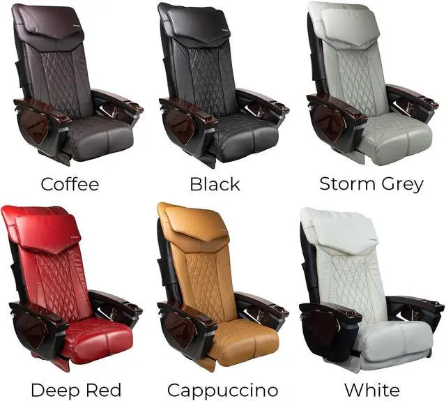 Alt view image 2 of 3 - Shiatsulogic Pedicure Chair Cushion Cover Set for Nail Salon Pedicure Furniture, Luxurious & Modern, Tufted Design, Classic Black