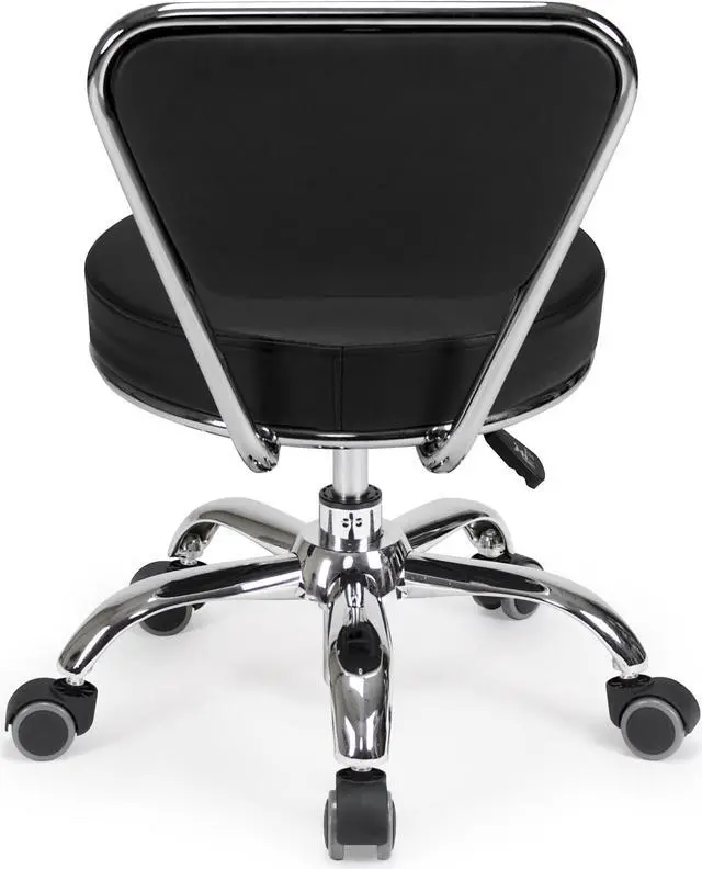 Alt view image 5 of 7 - Dayton Pedicure Stool (Black) Pneumatic, Adjustable Height, Perfect for Nail Salon, Pedicure spa