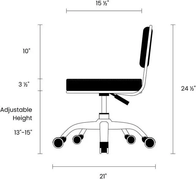 Alt view image 5 of 7 - Dayton Pedicure Stool (Red) Pneumatic, Adjustable Height, Perfect for Nail Salon, Pedicure spa