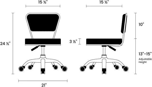 Alt view image 5 of 7 - Dayton Pedicure Stool (Coffee) Pneumatic, Adjustable Height, Perfect for Nail Salon, Pedicure spa