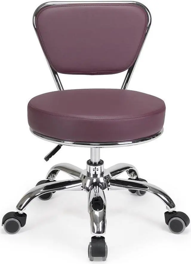 Main image of Dayton Pedicure Stool (Burgundy) Pneumatic, Adjustable Height, Perfect for Nail Salon, Pedicure spa