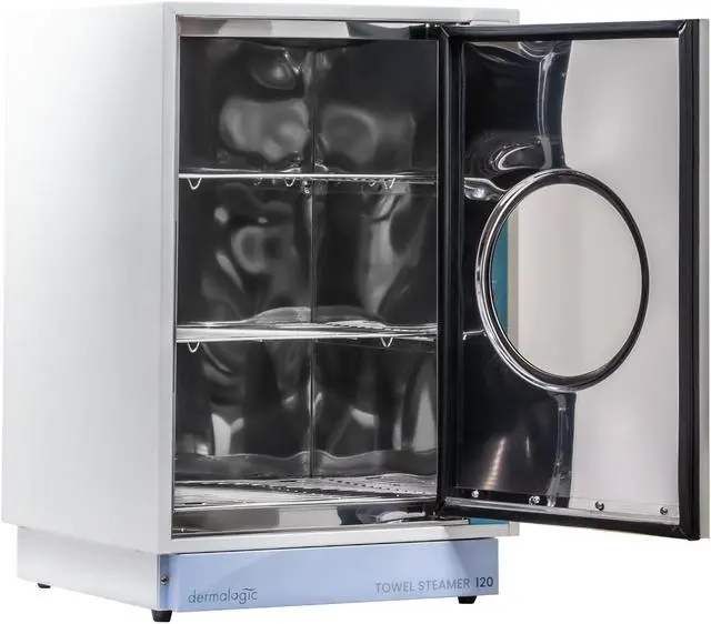 Alt view image 2 of 7 - Set of 2 Dermalogic Towel Steamer 120 Professional Equipment for Massage Spa Center Barber Beauty Nail Salon Furniture Equipment