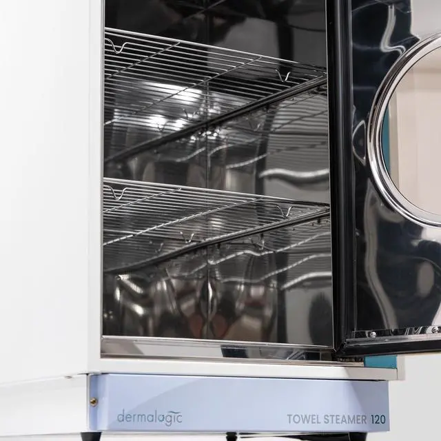 Alt view image 4 of 7 - Set of 2 Dermalogic Towel Steamer 120 Professional Equipment for Massage Spa Center Barber Beauty Nail Salon Furniture Equipment