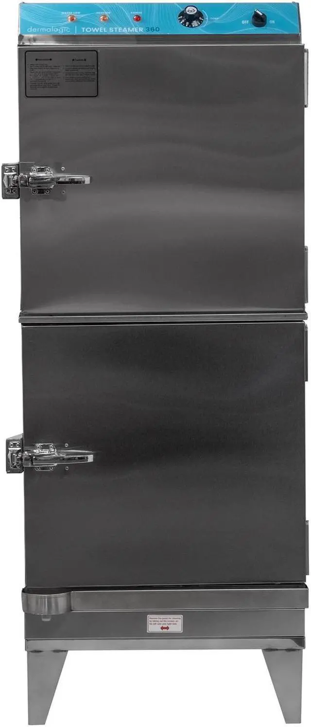 Alt view image 3 of 6 - Dermalogic Towel Steamer 360 Stainless Steel Finish Deluxe Towel Steamer, Warm and Sanitize towels, can hold up to 360 towels