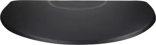 Main image of Anti-fatigue Commercial Grade HALF-CIRCLE Salon Mat 3x5 BLACK EXTRA-THICK Wholesale Barbershop Mat Best Seller for Styling or Barber Chair Standing Comfort