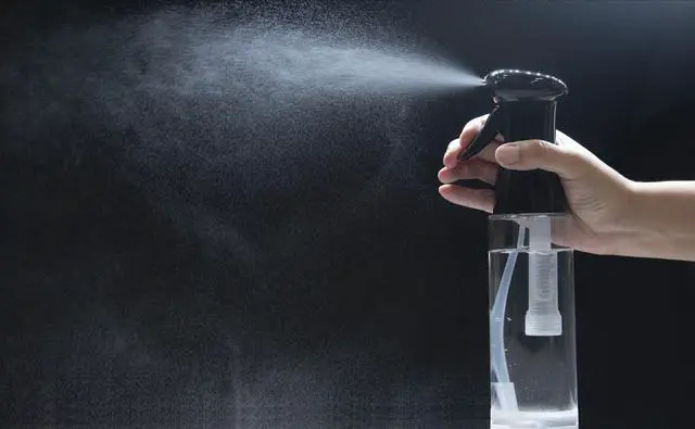 Alt view image 7 of 7 - KEEN Continuous Spray Bottle, 10 OZ Fine Mist for Hair Styling, Barber, Plants, Refillable Empty Water Bottle Trigger Sprayer Set, Pink/Silver, 2 Pack