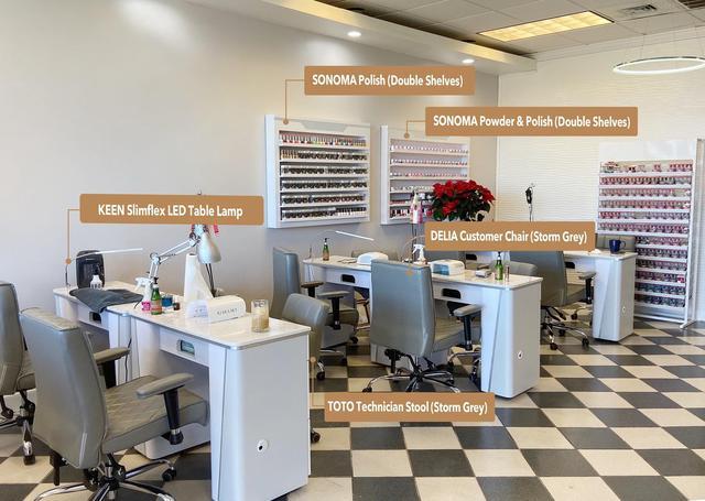 Alt view image 4 of 4 - Esthetician Chair Technician Stool 2 TOTO BLACK Pneumatic, Adjustable, Rolling Salon Furniture & Equipment