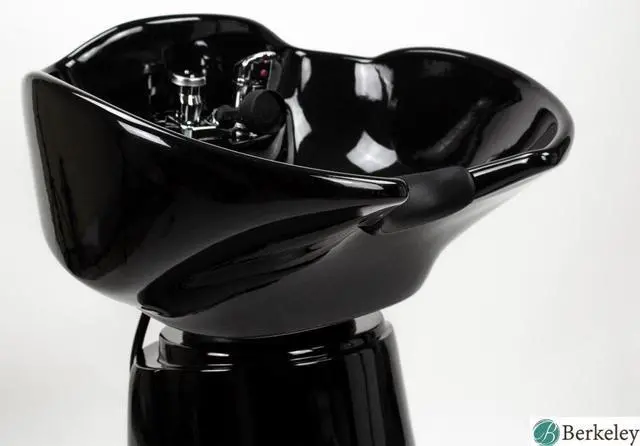 Alt view image 3 of 7 - Olympia Pedestal Shampoo Station with Adjustable Ceramic Shampoo Bowl, Professional Hair Salon Equipment