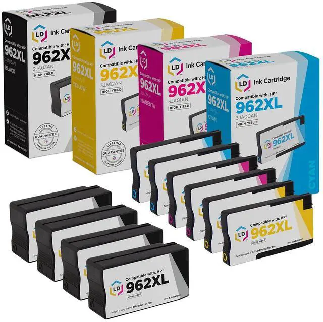 Main image of Products Remanufactured Ink Replacement for HP 962 (BK, C, M, Y, 10-Pk)