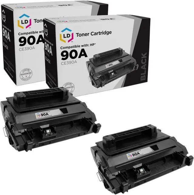 Main image of LD Products Compatible Toner Cartridge Replacement for HP 90A CE390A (Black, 2-Pack) for use in LaserJet Enterprise 600: M601dn, M601n, M602dn, M602n, M602x, M603dn, M603n, M603xh, M4555f & M4555fskm
