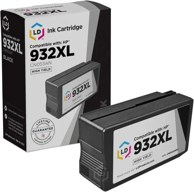 Main image of LD Products Compatible Ink Cartridge Replacement for HP 932XL CN053AN High Yield (Black)