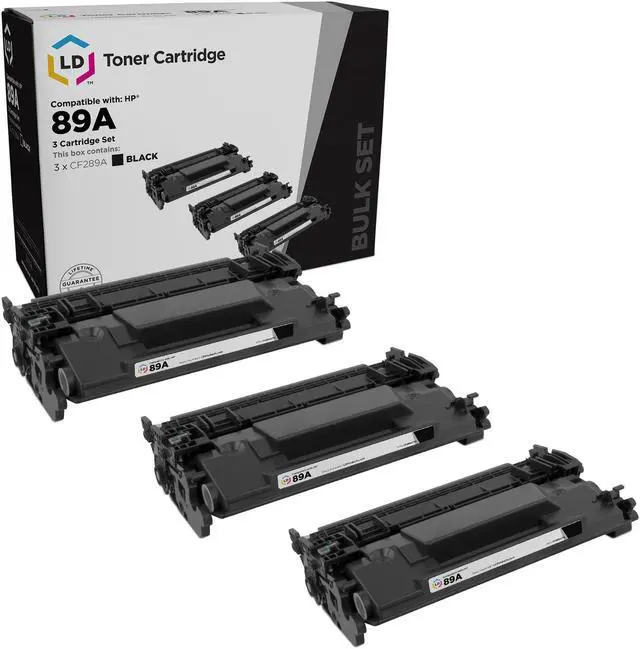 Main image of LD Products Compatible Toner Cartridge Replacement for HP 89A CF289A 89X CF289X 89 Standard Yield (Black, 3-Pack)