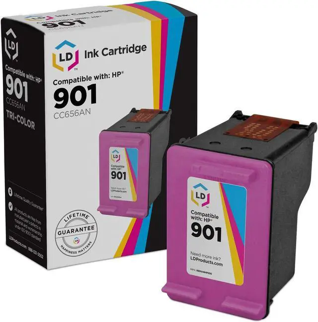 Main image of LD Products Remanufactured Ink Cartridge Replacement for HP 901 CC656AN (Color)