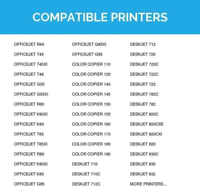 Alt view image 7 of 7 - LD Products Replacement for HP 45 Black 51645A & HP 23 C1823D Color Ink Cartridges (3 Black, 1 Tri-Color, 4-Pack)