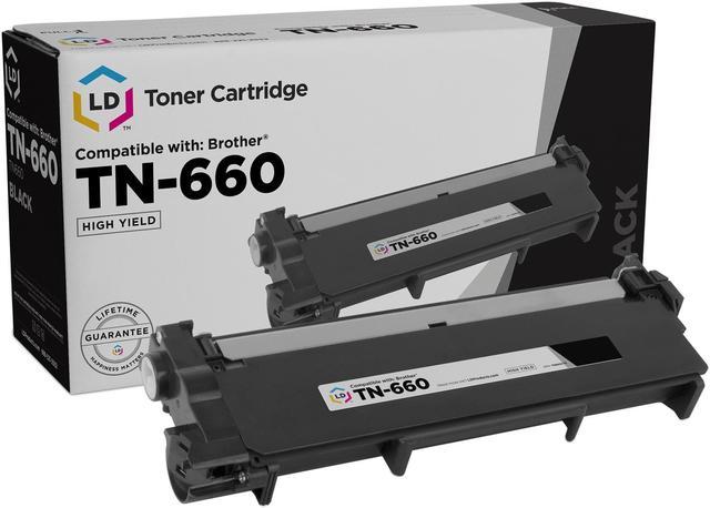 LD © Compatible Replacement for Brother TN660 HY Black Toner Cartridge for Brother  DCP L2520DW, L2540DW, HL L2300D, L2320D, L2340DW, L2360DW, L2380DW, MFC  L2700DW, L2705DW, L2720DW, & L2740DW 