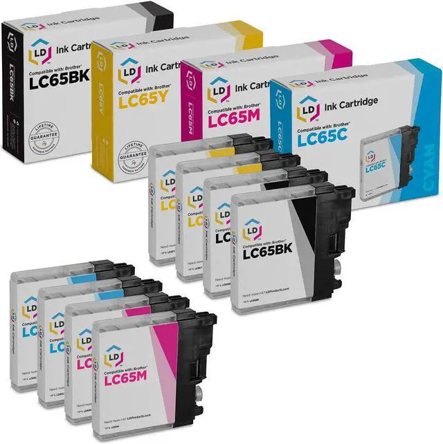 Main image of LD Comp Brother LC65 8pk HY LC65BK LC65C LC65M LC65Y 5890 5895 6490 6890